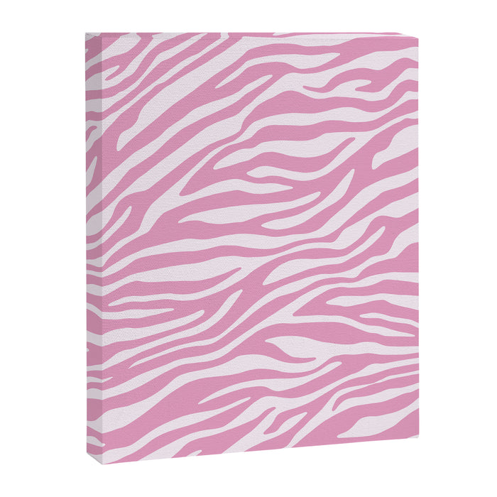 Pink Zebra Animal Print  Canvas Print Gallery Image 1