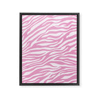 Pink Zebra Animal Print  Framed Canvas Print Gallery Image 6