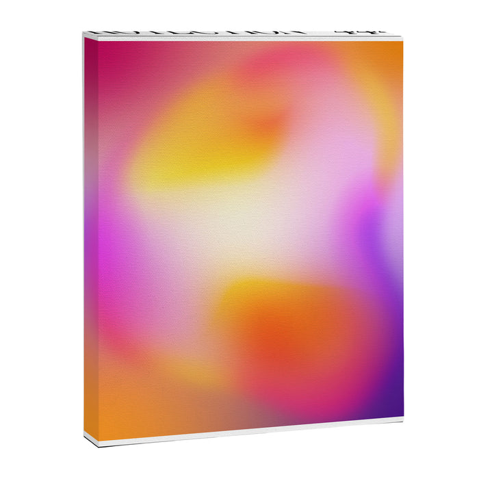 Protection. Angel Number 444. Aura Gradient Canvas Print Gallery Image 1