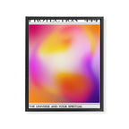 Protection. Angel Number 444. Aura Gradient Framed Canvas Print Gallery Image 6