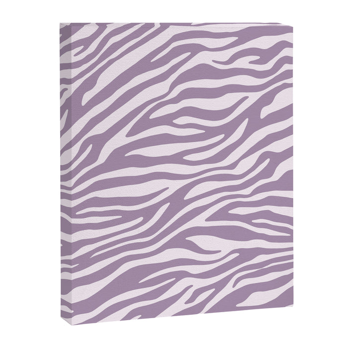 Purple Zebra Animal Print Canvas Print Gallery Image 1