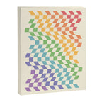 Rainbow Pride Wavy Check Canvas Print Gallery Image 6