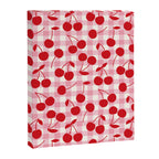 Red Cherries & Blush Pink Gingham Canvas Print Gallery Image 6