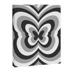 Retro 70s Butterfly in Black & White Canvas Print Gallery Image 6
