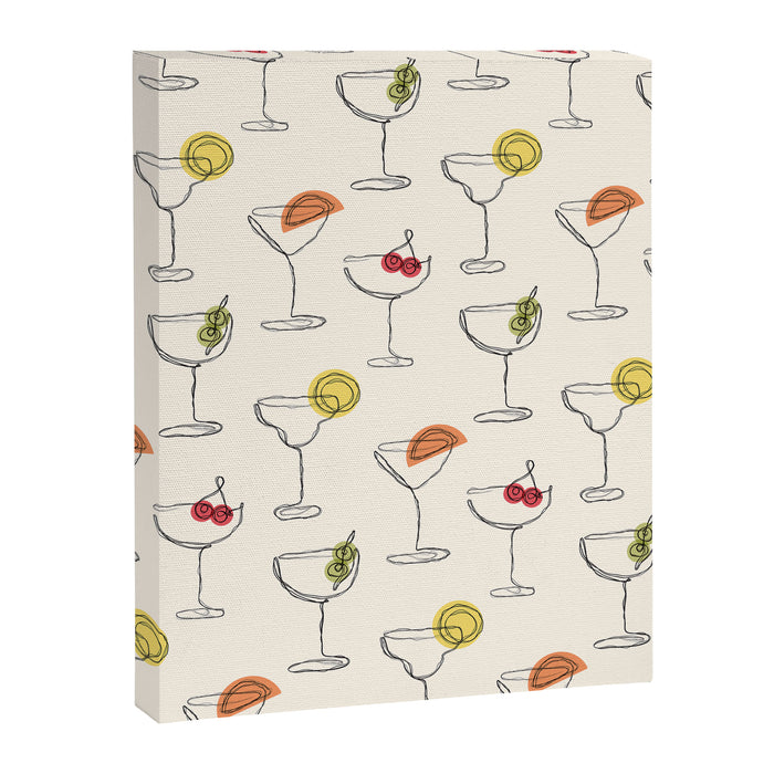 Retro Cocktails Canvas Print Gallery Image 1