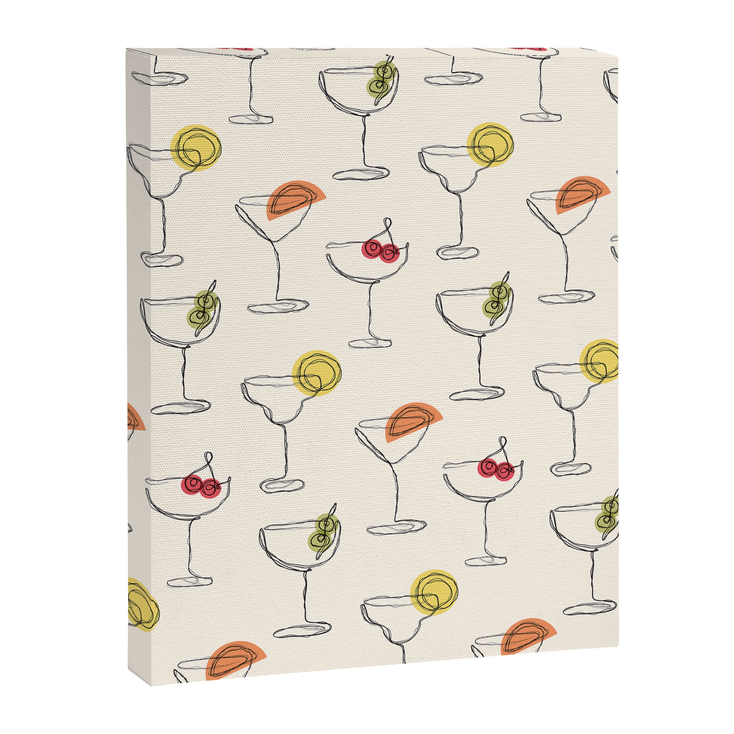 Retro Cocktails Canvas Print Gallery Image 6