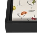 Retro Cocktails Framed Canvas Print Gallery Image 3