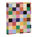 Retro Colorful Check Canvas Print Gallery Image 6