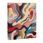 Retro Colorful Liquid Swirls Canvas Print Gallery Image 6