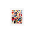 Retro Colorful Liquid Swirls Art Print Gallery Image 1