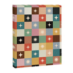 Retro Festive Sparkle Checker  Canvas Print Gallery Image 6