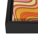 Retro Waves Framed Canvas Print Gallery Image 3