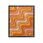 Retro Waves Framed Canvas Print Gallery Image 6
