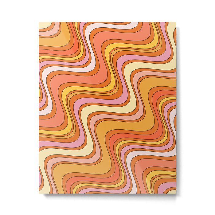 Retro Waves Metal Print Gallery Image 1
