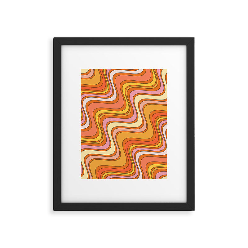 Retro Waves Framed Art Print Gallery Image 5