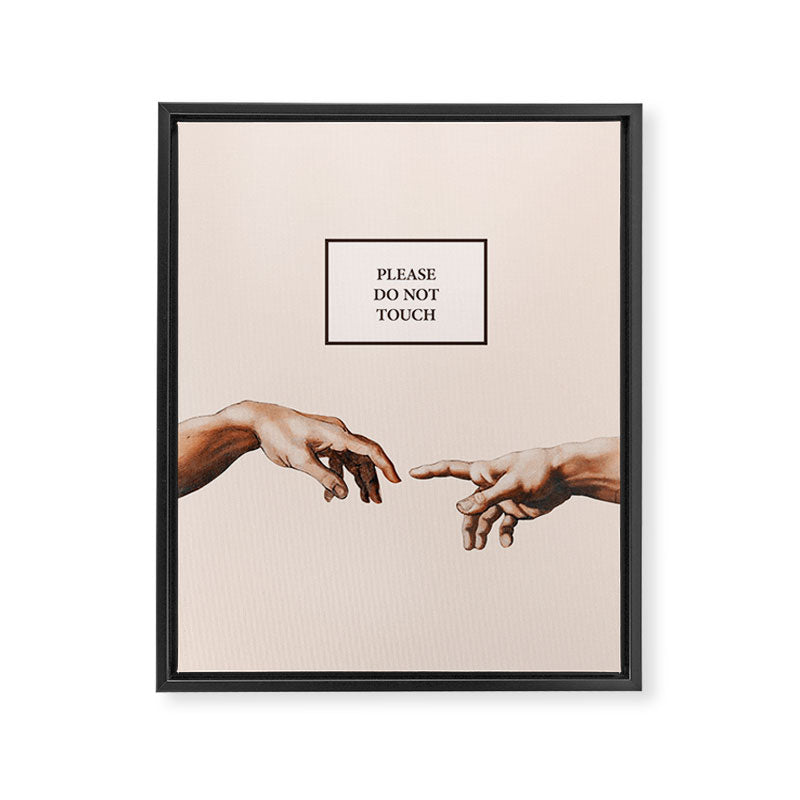 The Creation of Adam by Michelangelo Framed Canvas Print Gallery Image 6