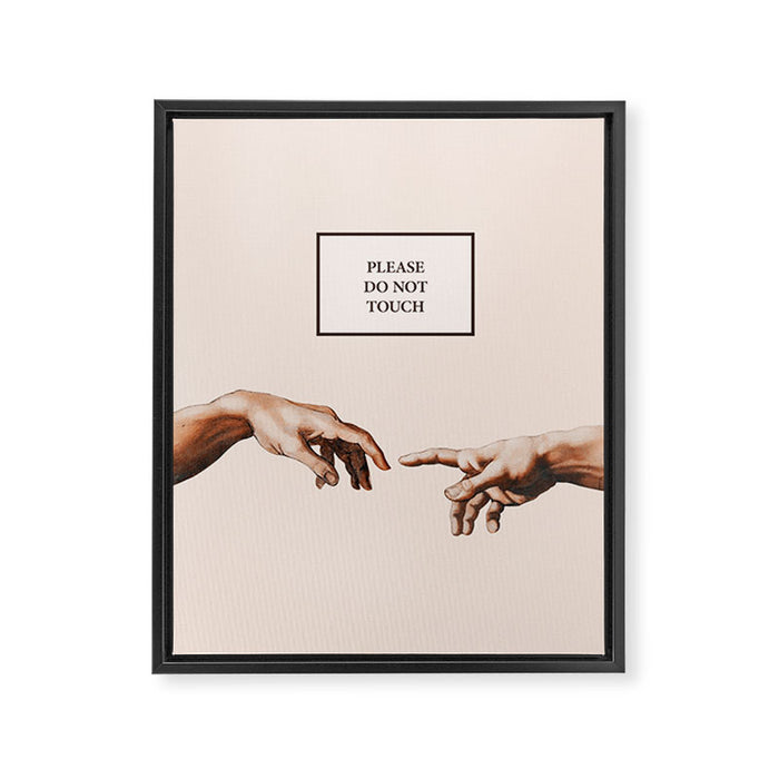 The Creation of Adam by Michelangelo Framed Canvas Print Gallery Image 1