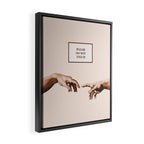 The Creation of Adam by Michelangelo Framed Canvas Print Gallery Image 2