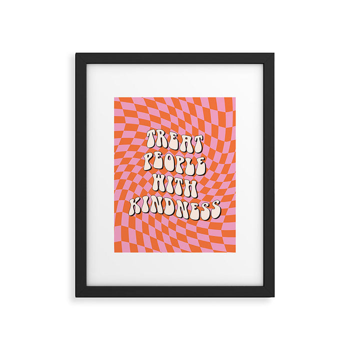 Treat People with Kindness Framed Art Print Gallery Image 1