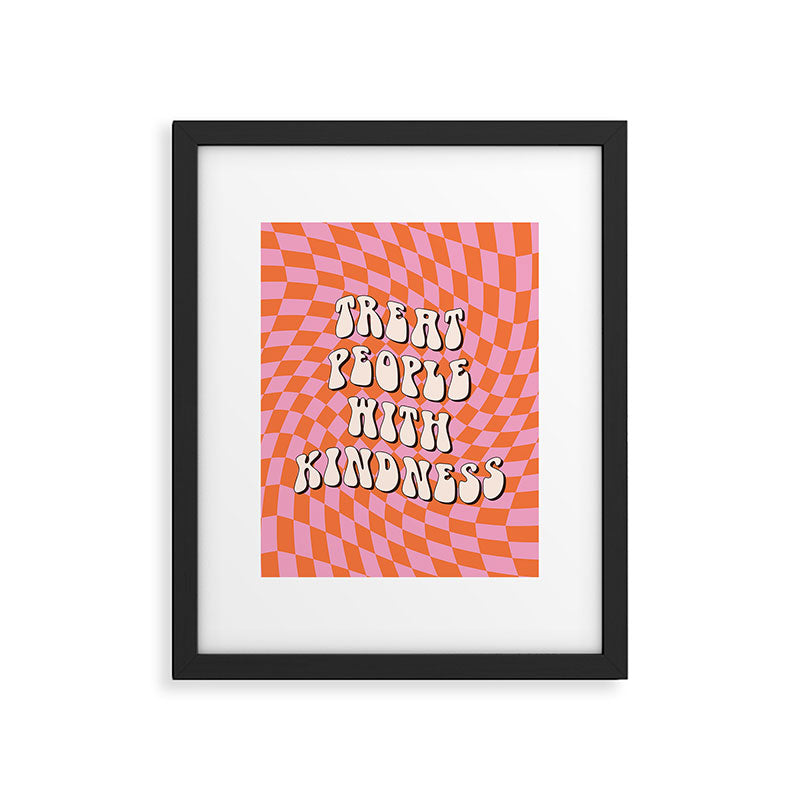 Treat People with Kindness Framed Art Print Gallery Image 5