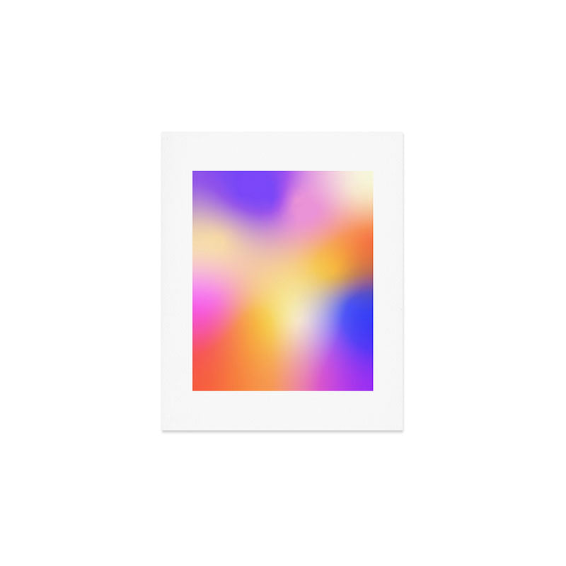 Warm Colorful Sunset Gradient  Art Print Gallery Image 1