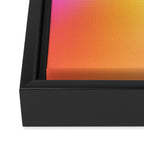 Warm Colorful Sunset Gradient  Framed Canvas Print Gallery Image 3