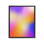 Warm Colorful Sunset Gradient  Framed Canvas Print Gallery Image 6