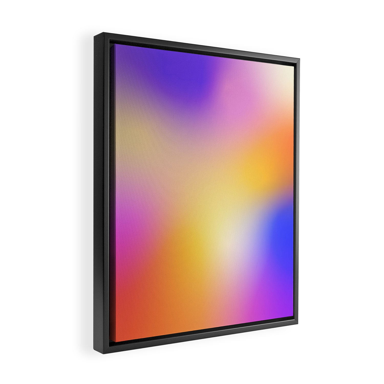 Warm Colorful Sunset Gradient  Framed Canvas Print Gallery Image 2