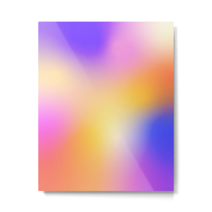 Warm Colorful Sunset Gradient  Metal Print Gallery Image 1
