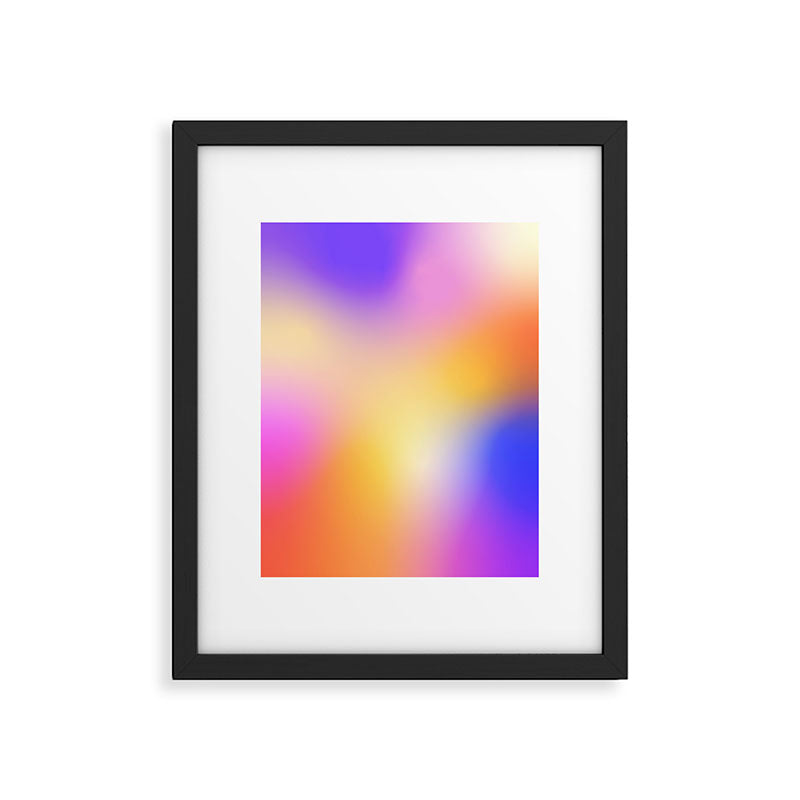 Warm Colorful Sunset Gradient  Framed Art Print Gallery Image 4