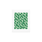 Wavy Check in Forest Green Art Print Gallery Image 1