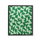 Wavy Check in Forest Green Framed Canvas Print Gallery Image 8