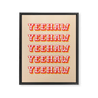 Yeehaw Framed Canvas Print Gallery Image 6