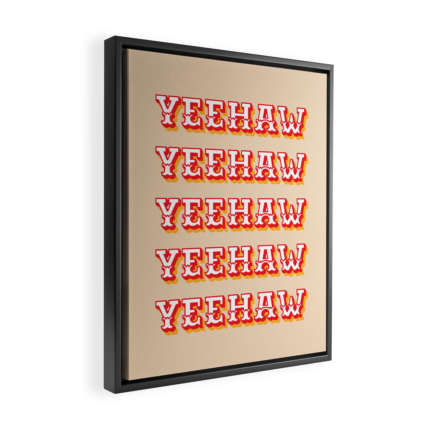 Yeehaw Framed Canvas Print Gallery Image 2