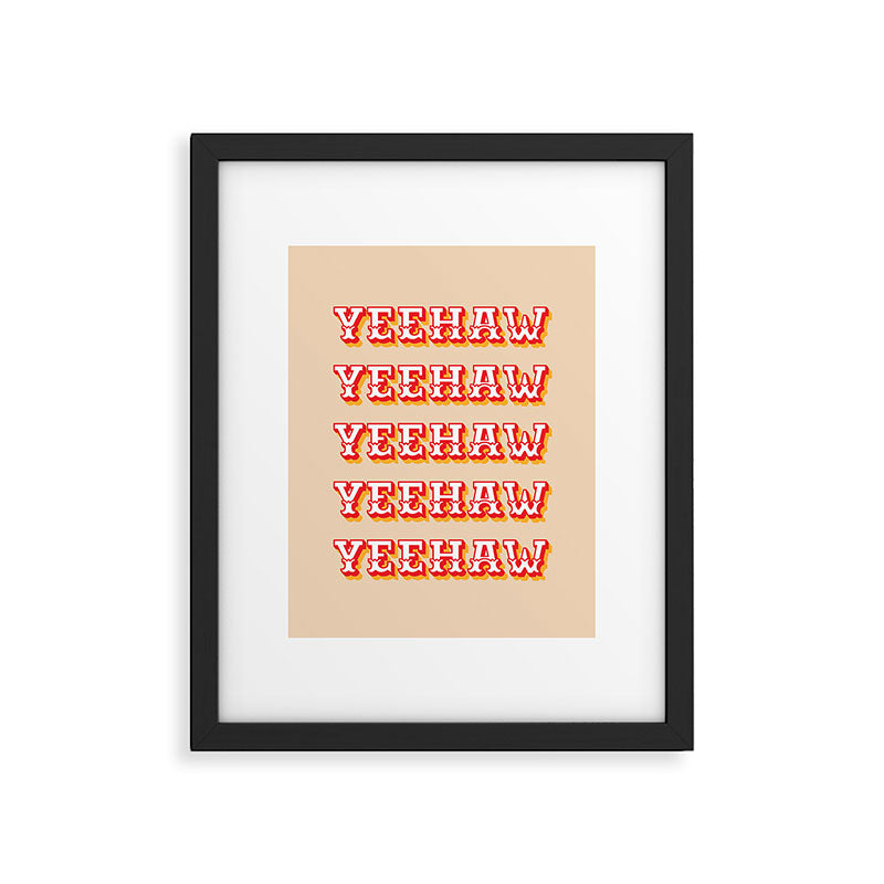 Yeehaw Framed Art Print Gallery Image 4