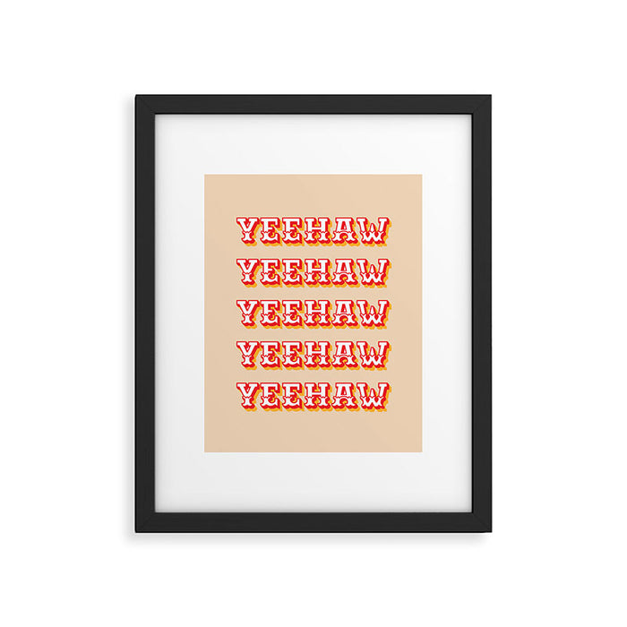 Yeehaw Framed Art Print Gallery Image 1
