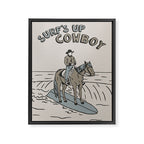 Surf's Up Cowboy Framed Canvas Print Gallery Image 6