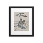 Surf's Up Cowboy Framed Art Print Gallery Image 5