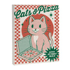 Cats and Pizza Canvas Print Gallery Image 8