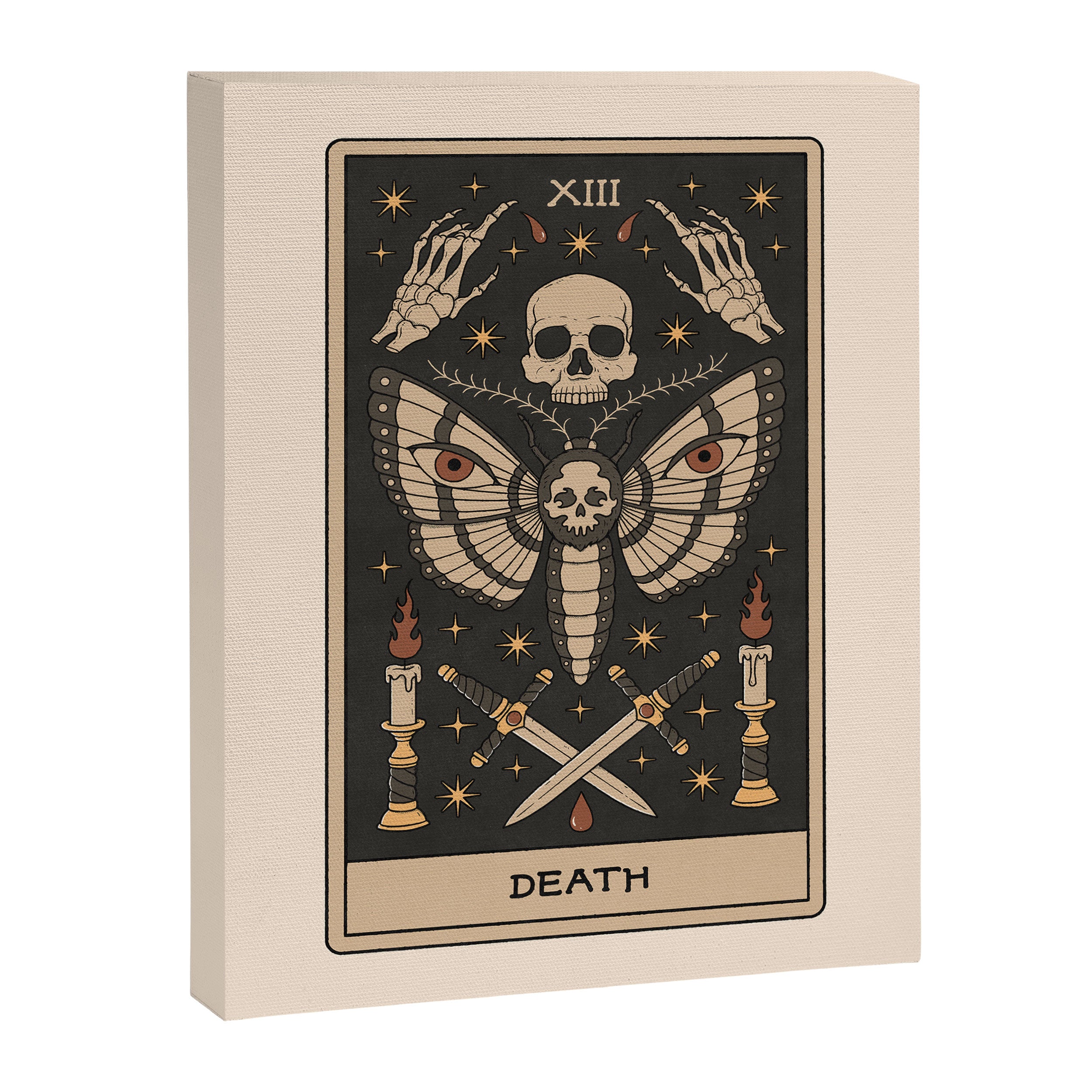 Death - Moth Tarot Canvas Print Gallery Image 8