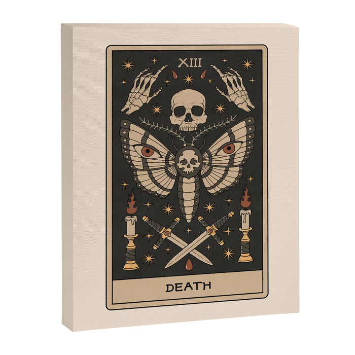 Death - Moth Tarot Canvas Print Gallery Image 1