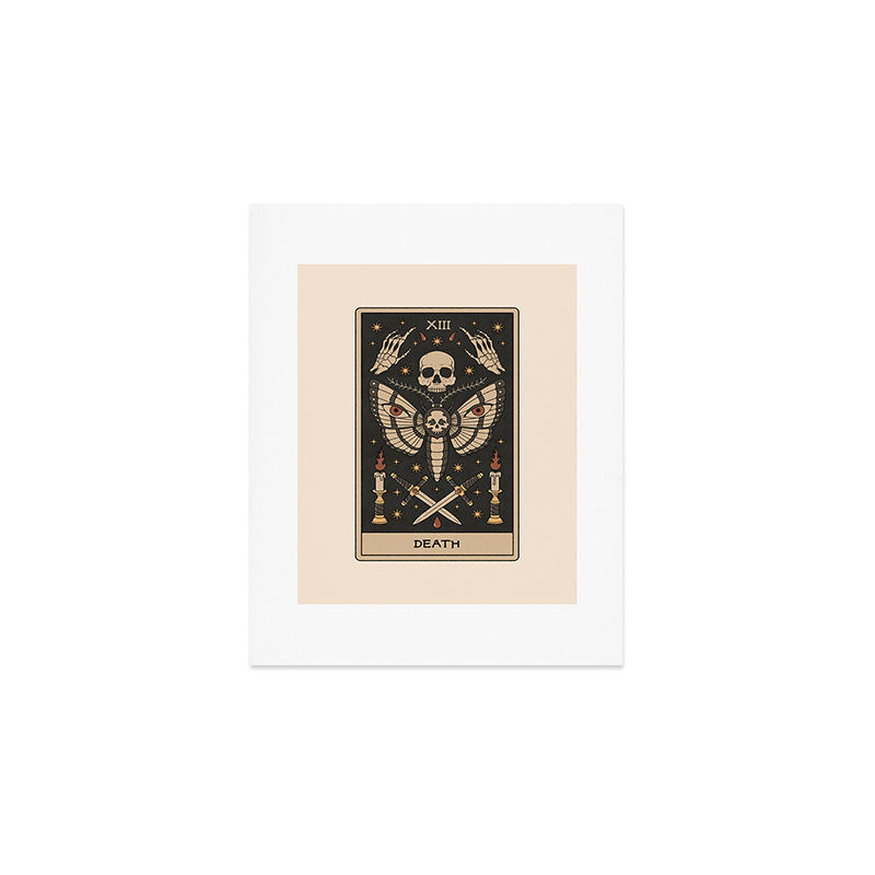 Death - Moth Tarot Art Print Gallery Image 1
