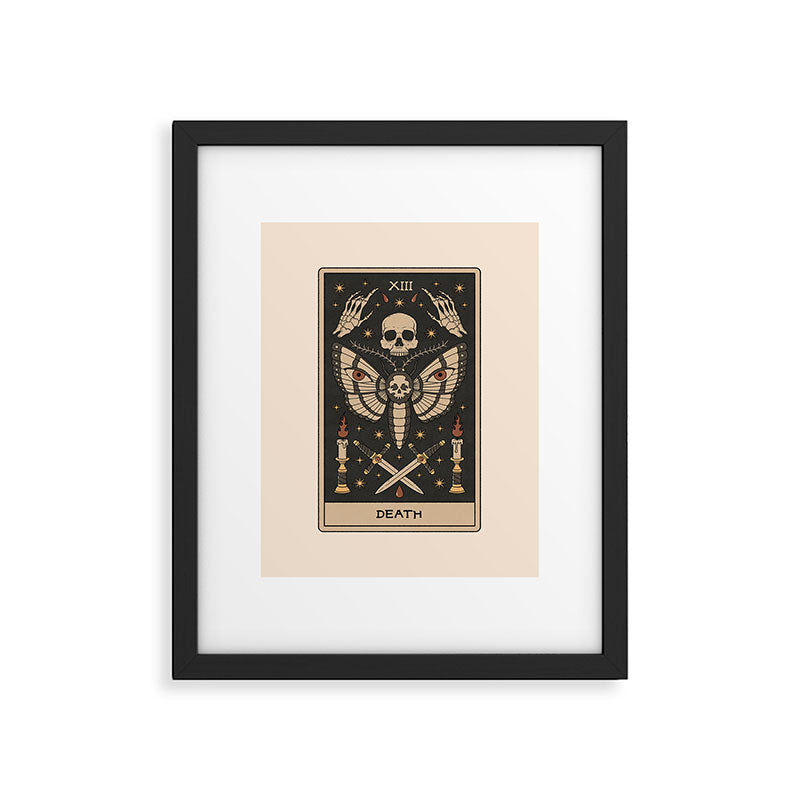Death - Moth Tarot Framed Art Print Gallery Image 6