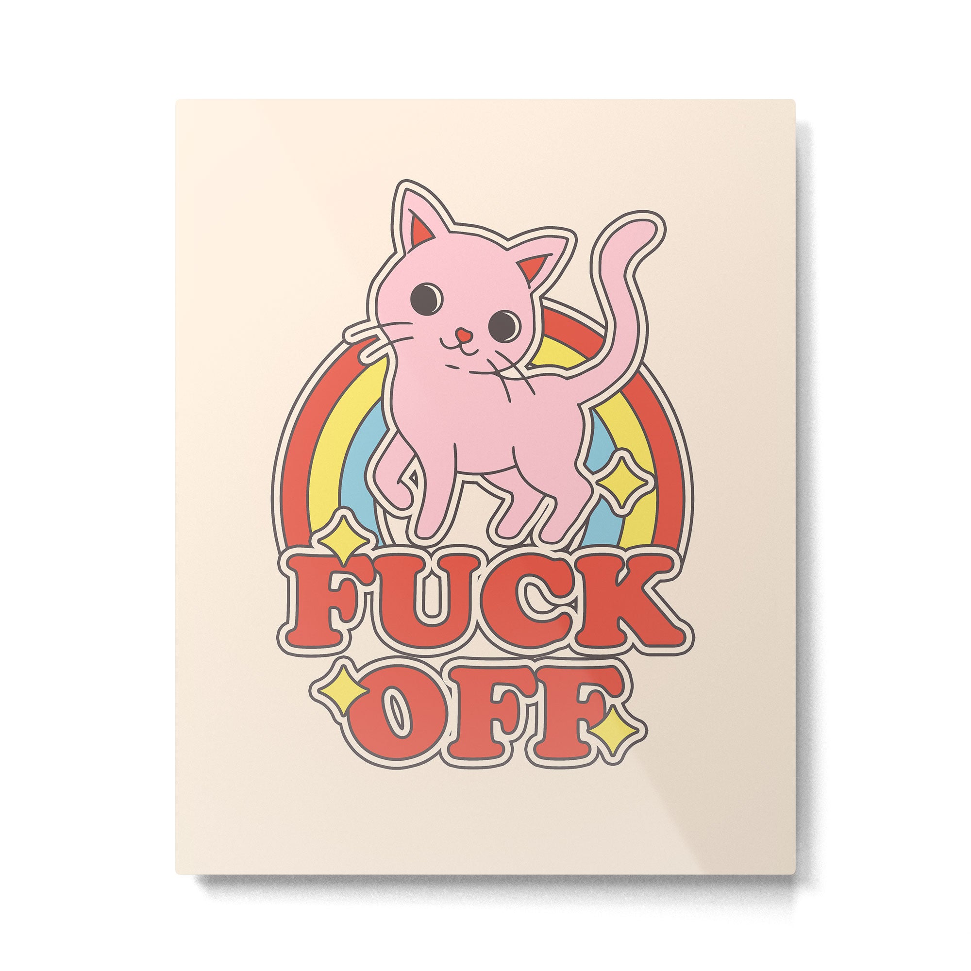 Fuck Off Metal Print Gallery Image 6