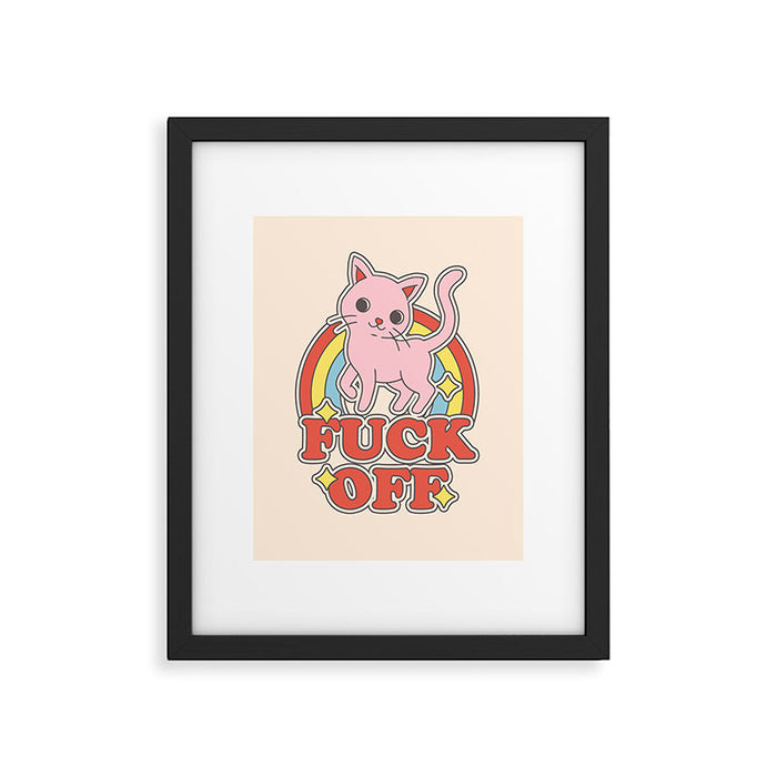 Fuck Off Framed Art Print Gallery Image 1