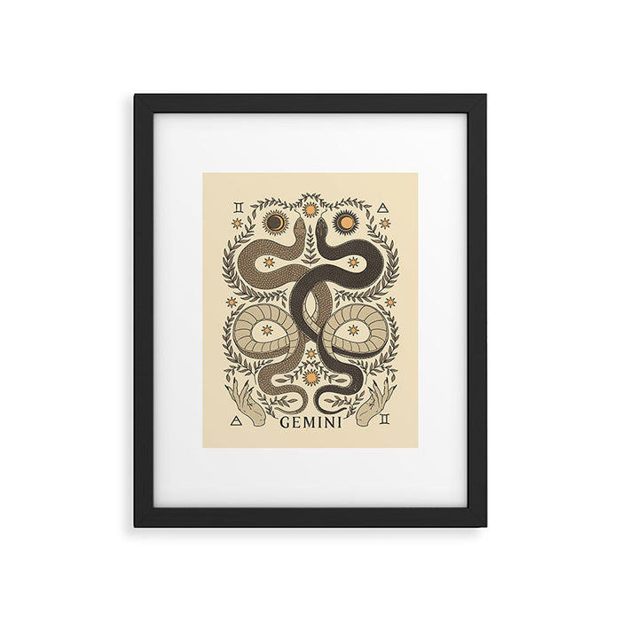 Gemini, The Twins Framed Art Print Gallery Image 1