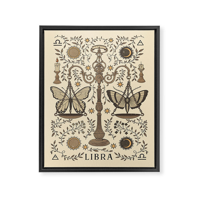 Libra, The Scales Framed Canvas Print Gallery Image 8