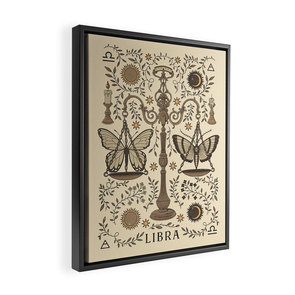 Libra, The Scales Framed Canvas Print Gallery Image 2