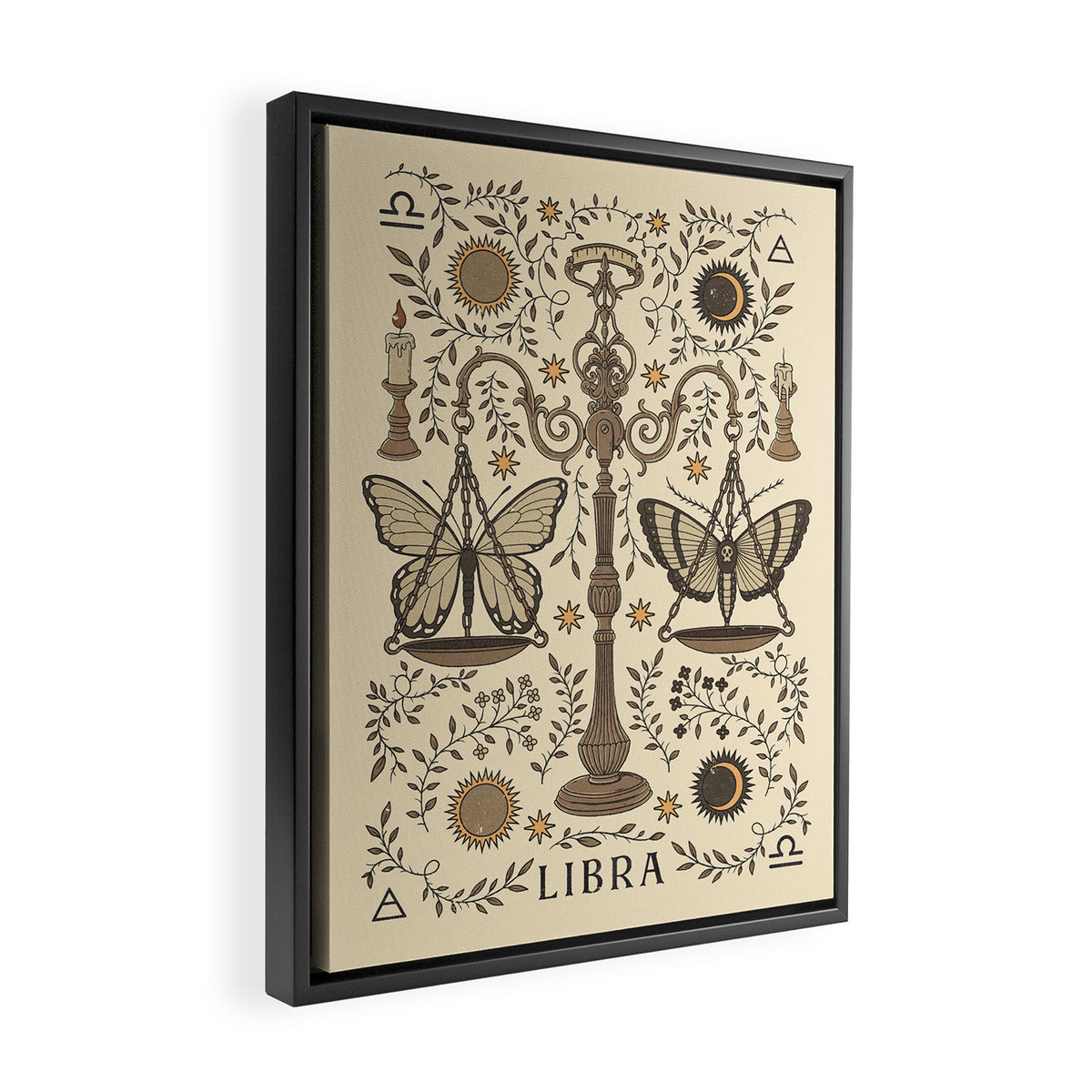 Libra, The Scales Framed Canvas Print Gallery Image 2