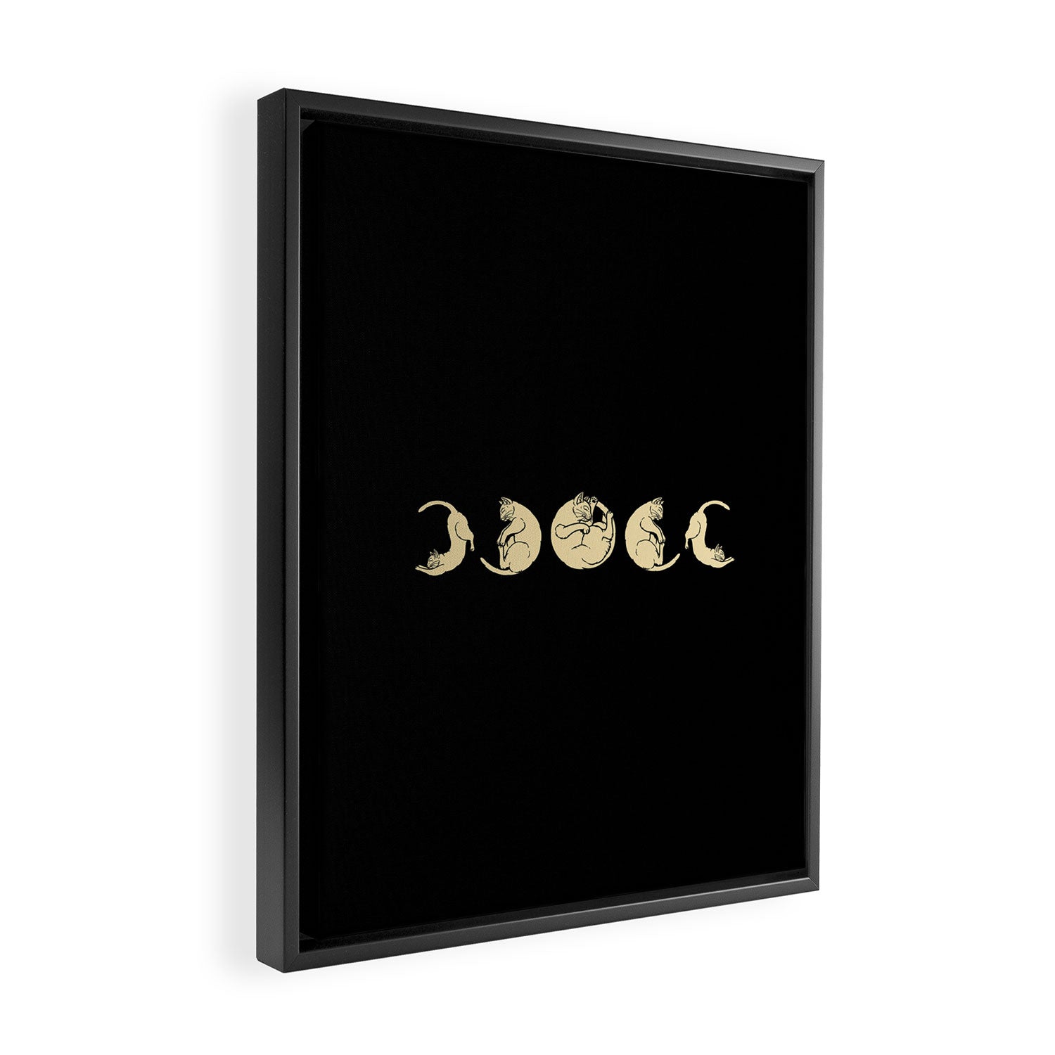 Meowphases Framed Canvas Print Gallery Image 2